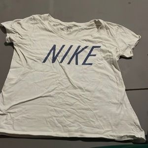 White and blue Women’s medium Nike tee